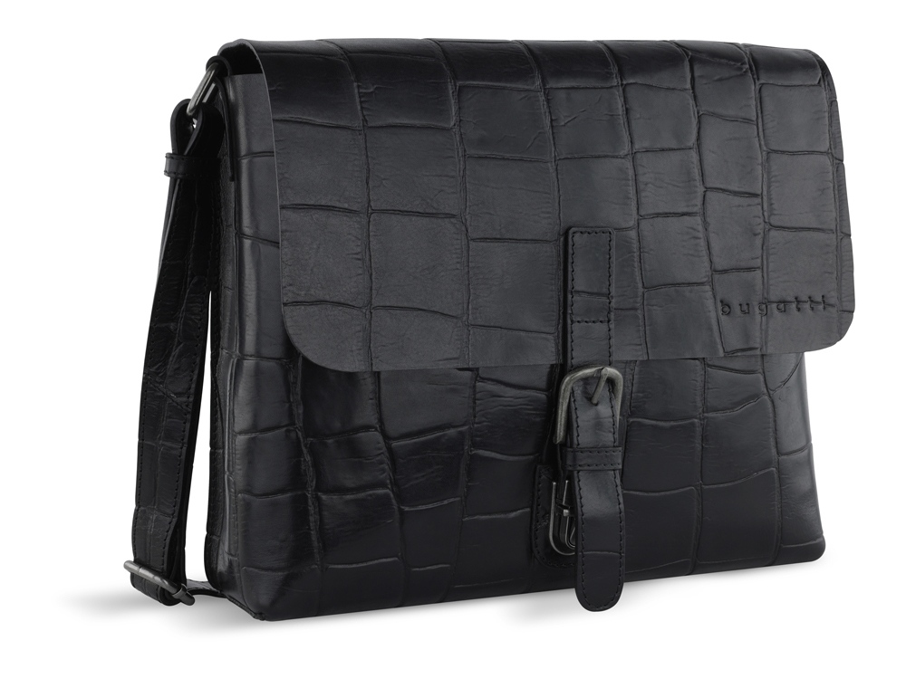 Сумка-мессенджер мужская Nevio с логотипом BUGATTI | Print Logo