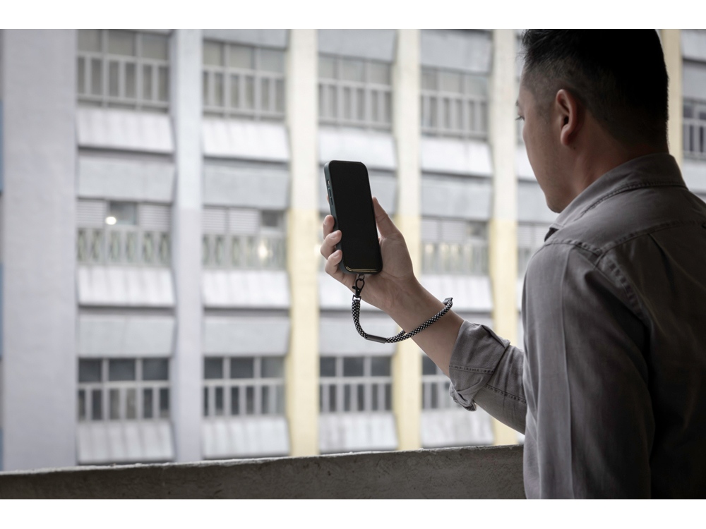 Ремешок-держатель для телефона на запястье Lany Wristband Eco, серый