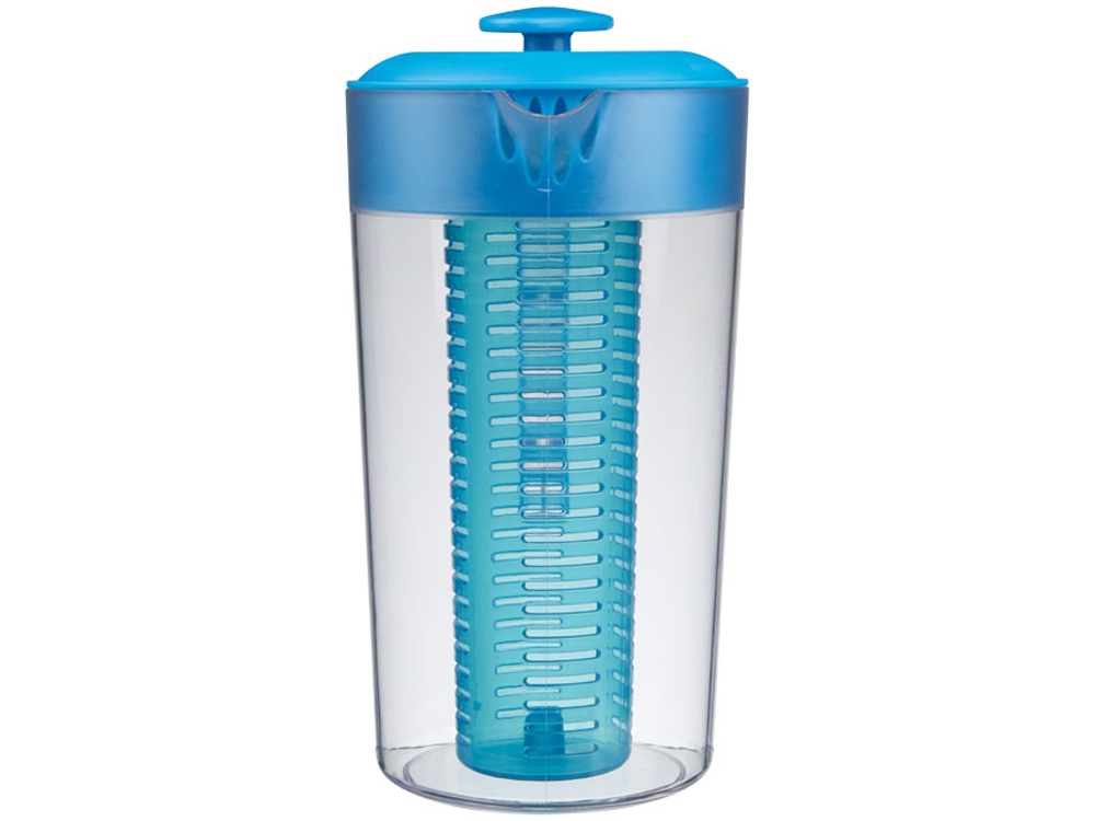 Кувшин с инфузором для фруктов Pebble, прозрачный/голубой