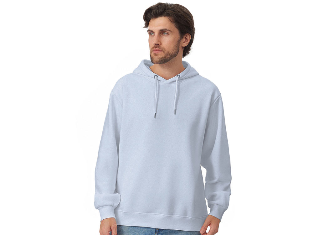 Толстовка с капюшоном оверсайз Lisbon унисекс, небесно-голубой