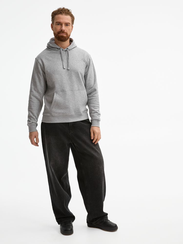 Толстовка унисекс Spencer серый меланж, размер L