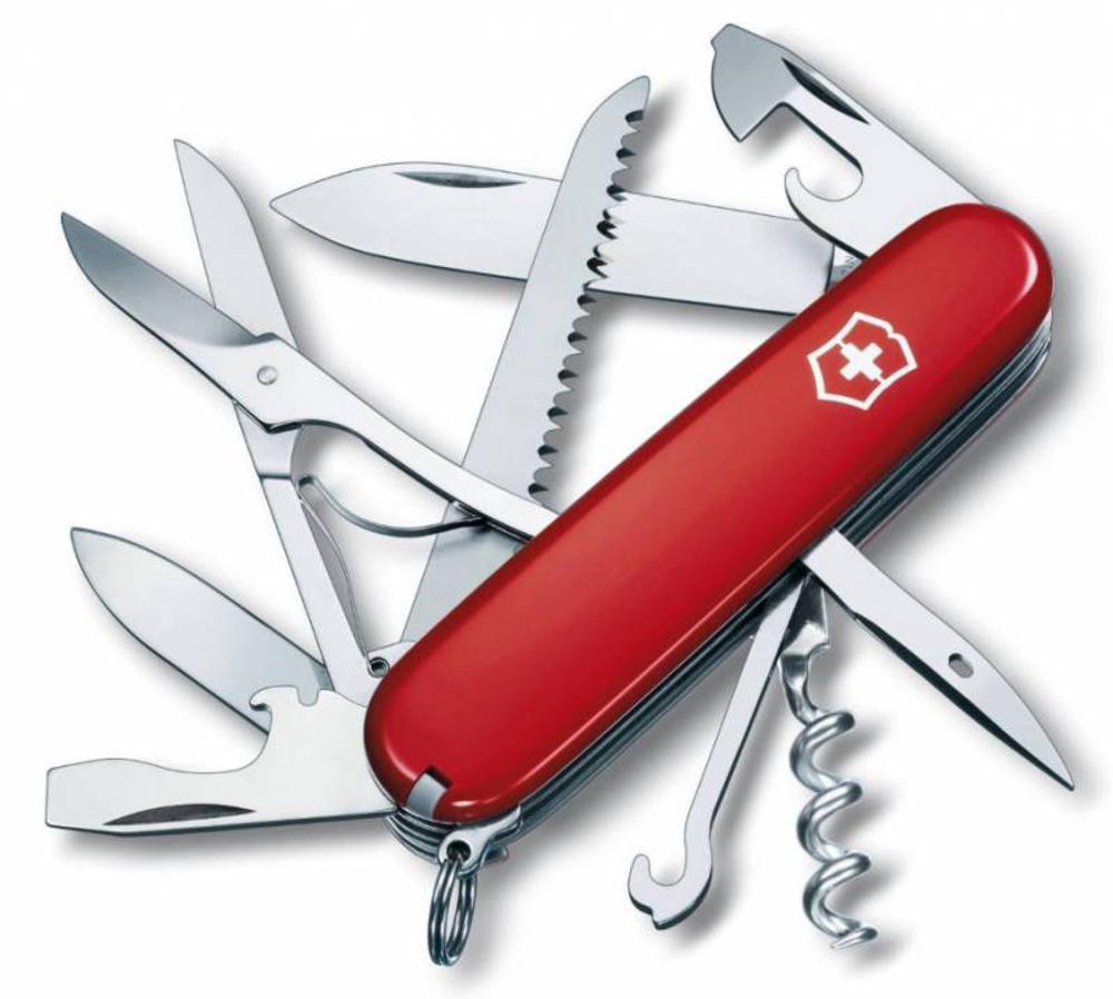 Офицерский нож Huntsman 91 — пример нанесения логотипа (VICTORINOX) | Print Logo