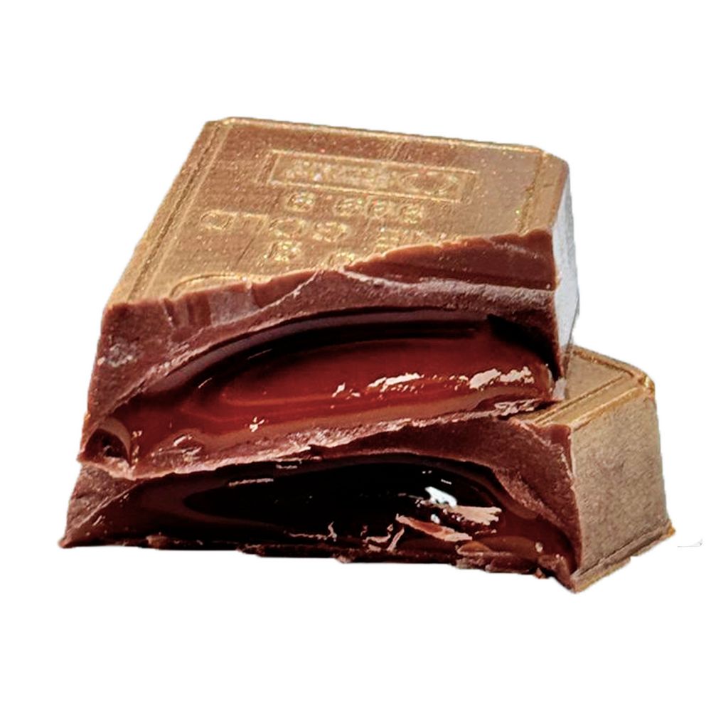 Конфеты корпусные «Золотые слитки» — пример нанесения логотипа (сделано в России) | Print Logo