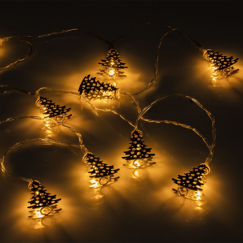 Светодиодная гирлянда Golden Lights — пример нанесения логотипа () | Print Logo