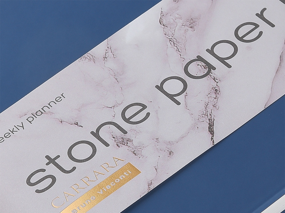 Еженедельник А5+ Carrara, темно-синий