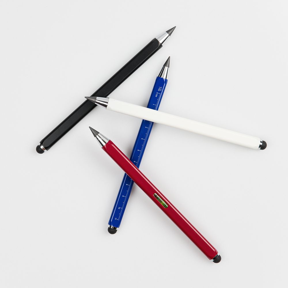 Вечный карандаш Quarta со стилусом и уровнем фото на сайте Print Logo.