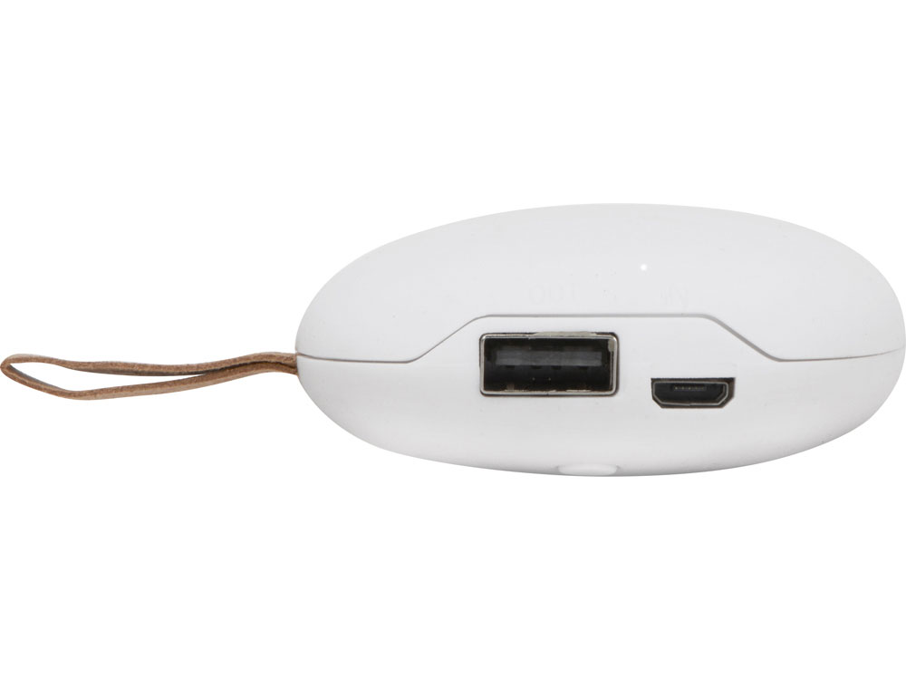 Внешний аккумулятор в форме камня Stone, 5200 mAh, белый (Р)