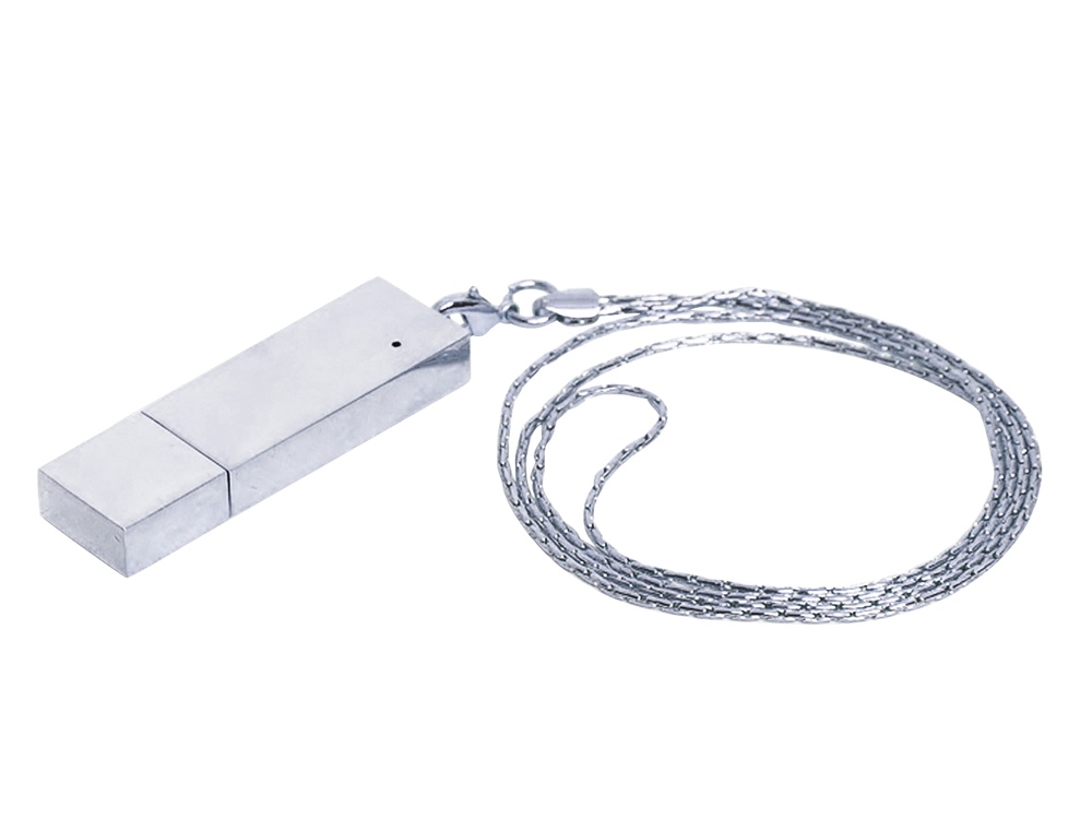 USB 2.0- флешка на 32 Гб в виде металлического слитка с логотипом  | Print Logo