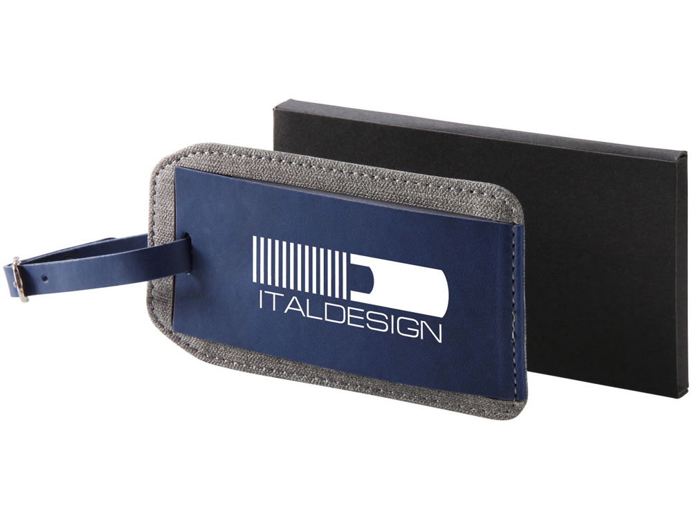 Бирка для багажа Heathered, синий