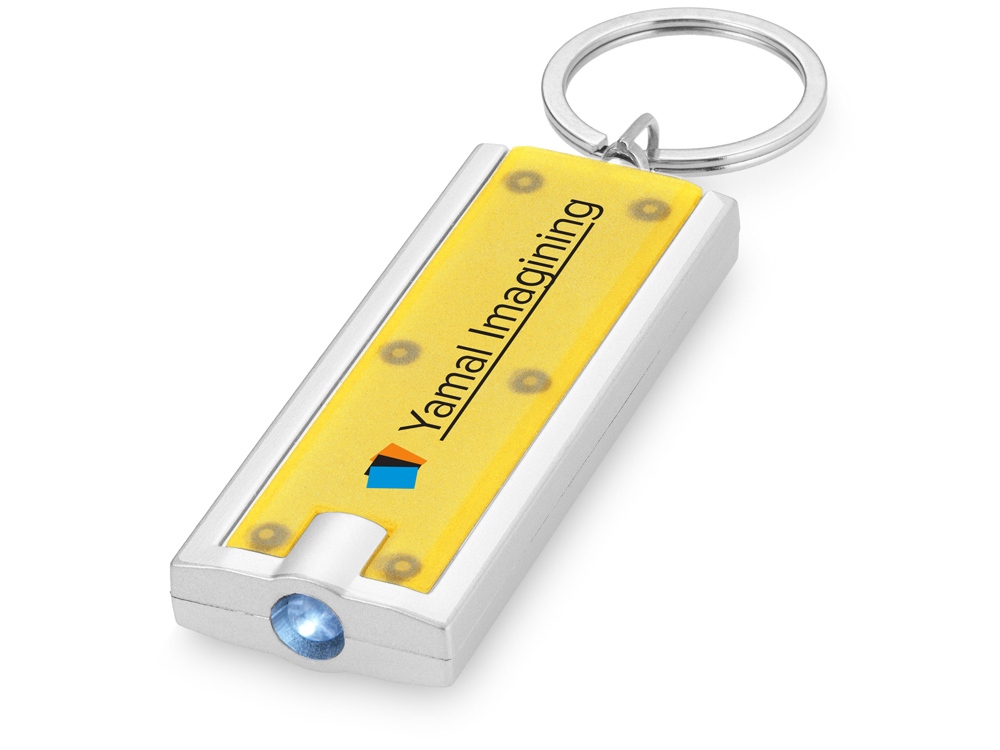 Брелок-фонарик Castor, желтый