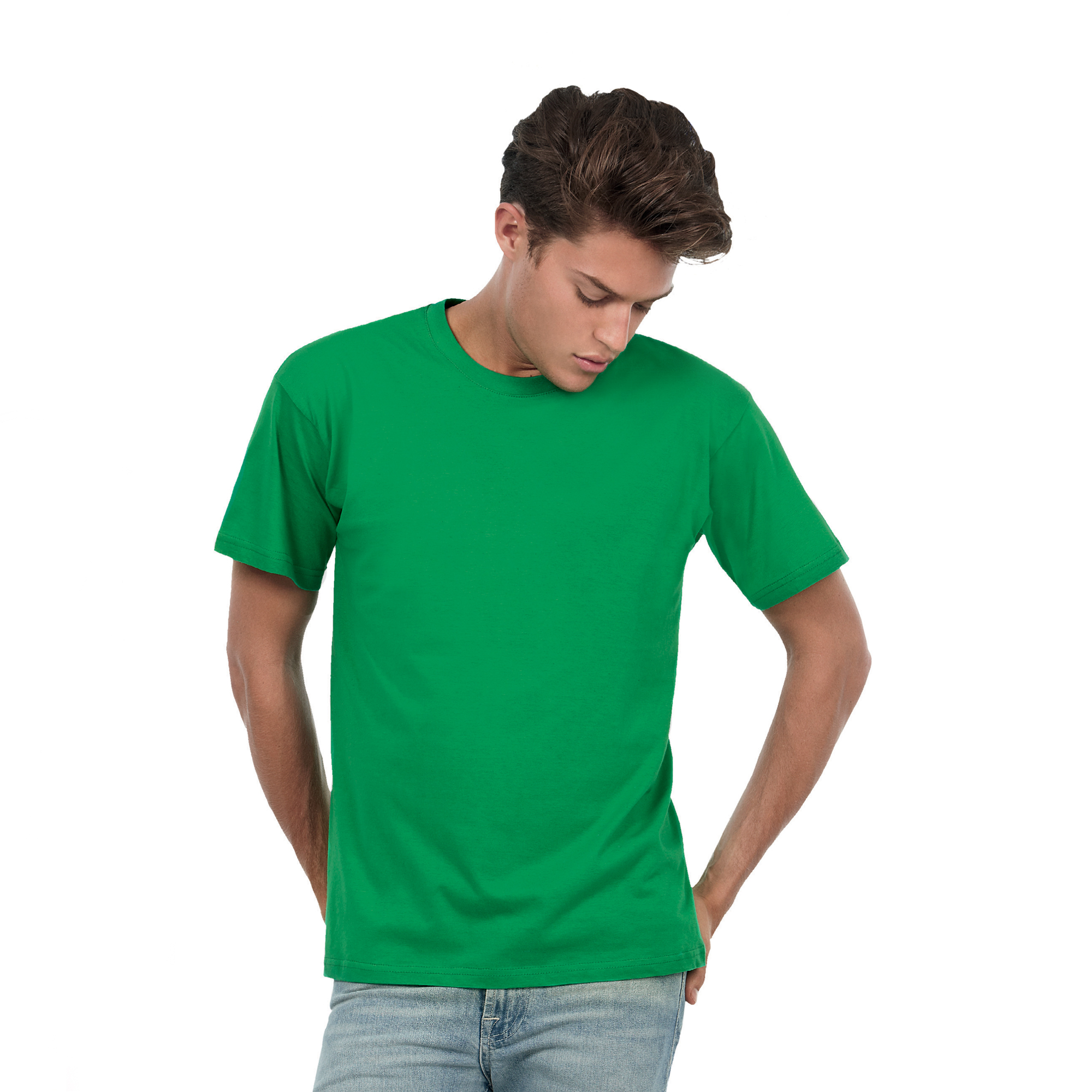 Футболка Exact 190, желтая/gold, размер M, белый