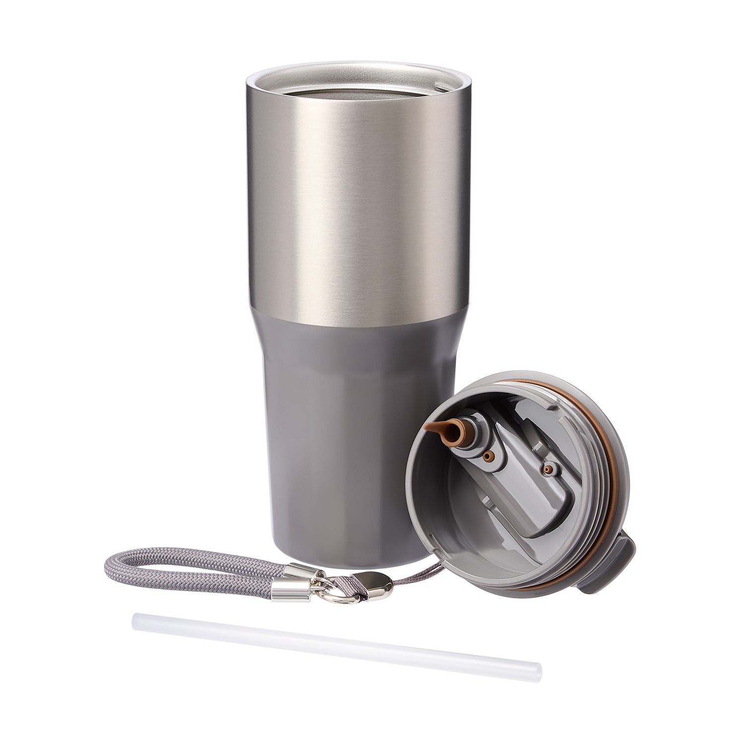 Термокружка вакуумная Авеню (Avenue), серая