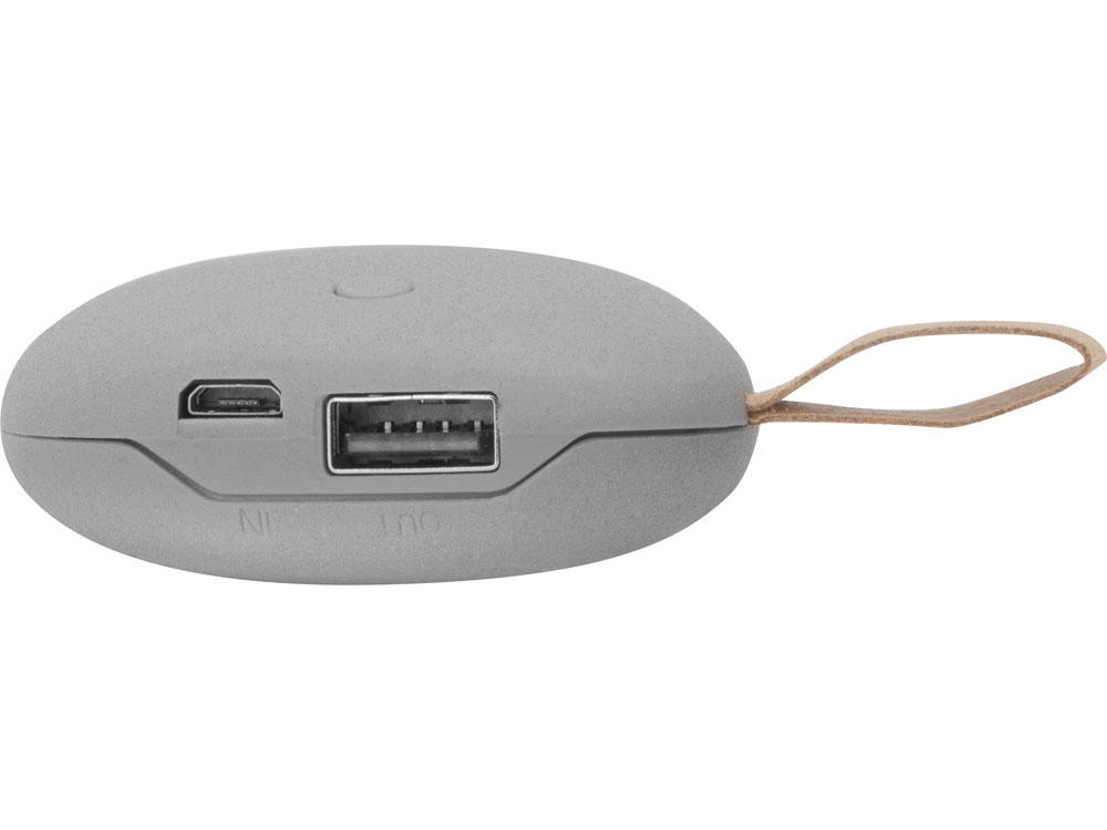 Внешний аккумулятор в форме камня Stone, 5200 mAh, серый