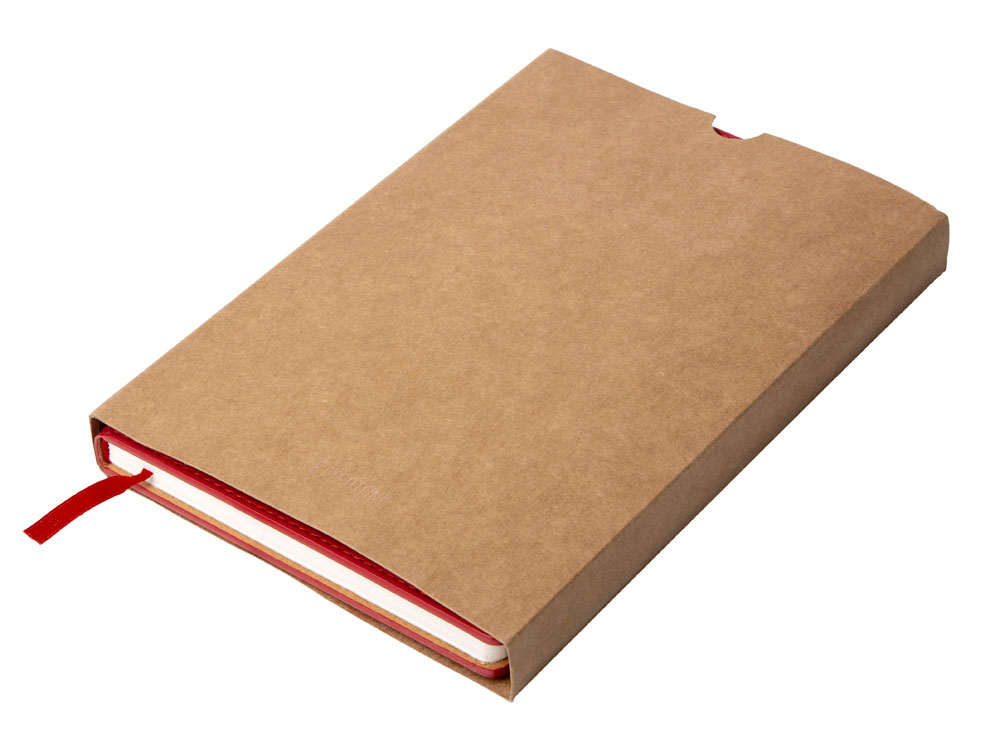 Бизнес блокнот А5 Freya с клапаном и карманом для визиток, твердая обложка, 128 листов, красный и (Р)