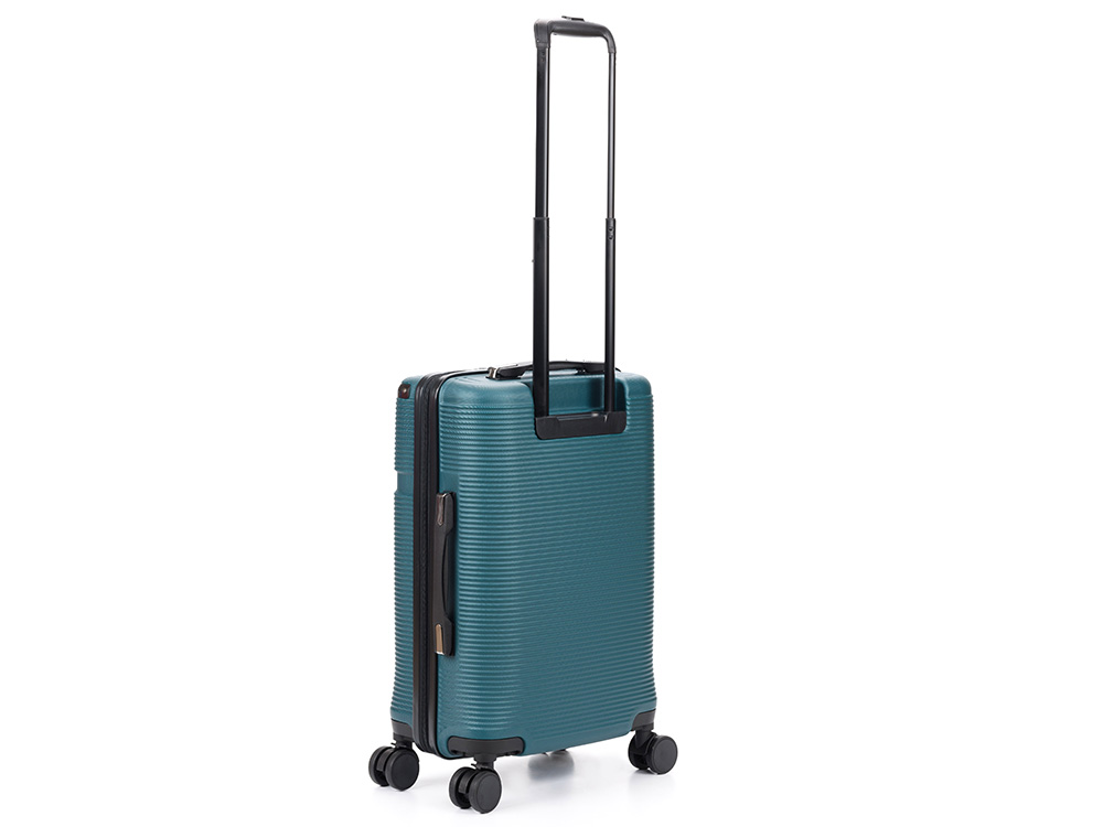 Чемодан TORBER ОНЕГА, зелёный, ABS-пластик, 59,5 х 39,5 х 24 см, 46 л