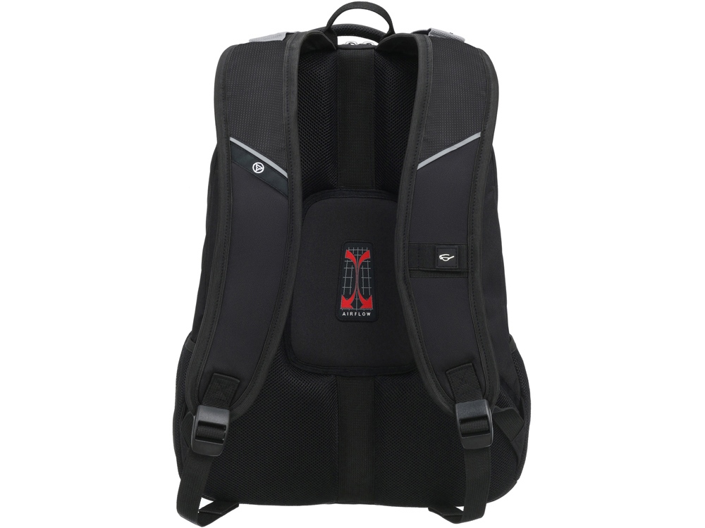 Рюкзак TORBER ПРОРЫВ с отделением для ноутбука 15, чёрный, полиэстер 600D, 35x20x47 см, 33л