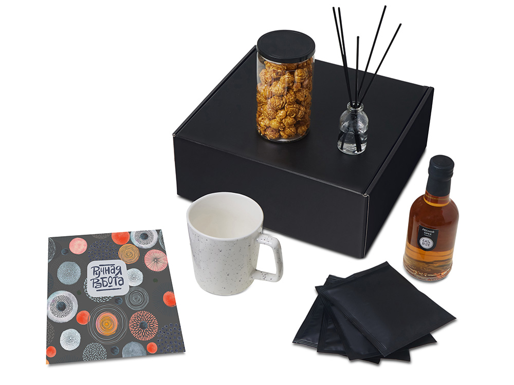 Подарочный набор Re:y. Treat с кружкой, сиропом и попкорном