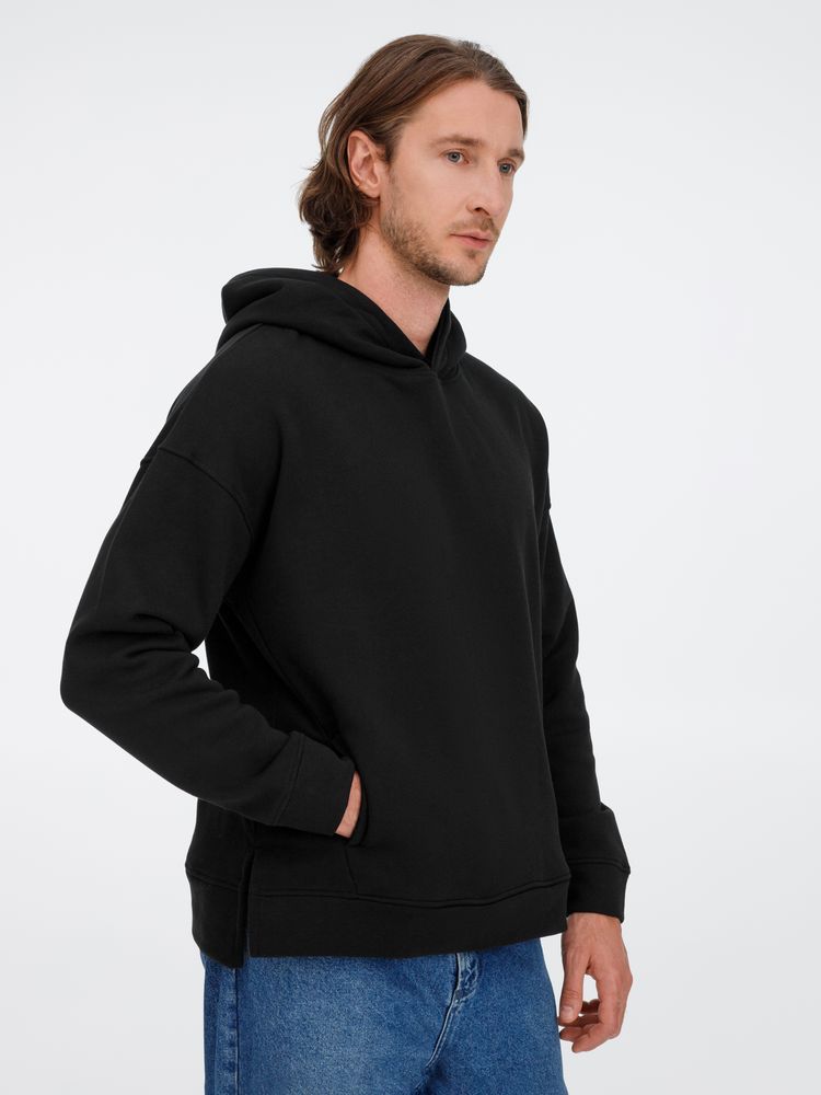 Худи оверсайз унисекс Tolla, черное, размер XL/2XL