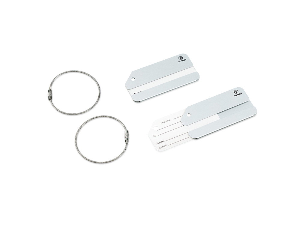 Бирка для багажа, 2 шт с логотипом Torber | Print Logo