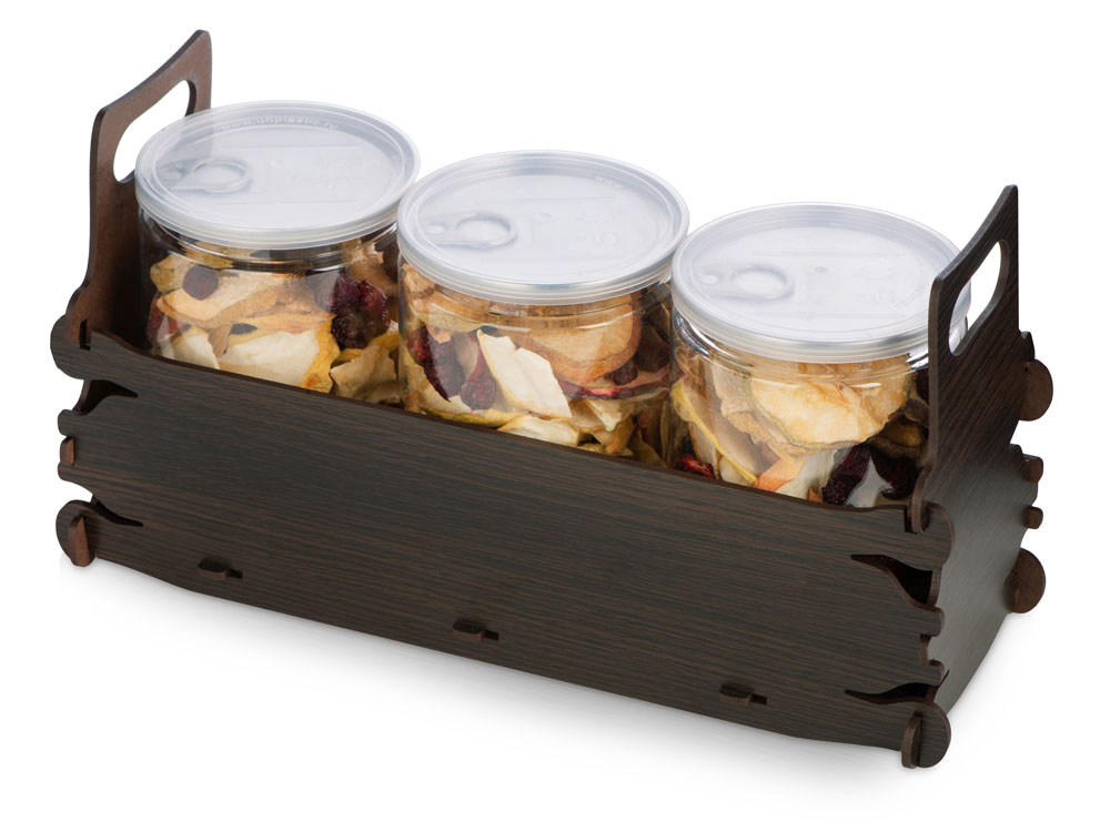 Набор подарочный с фруктами и ягодами Triple zest с логотипом Eat&Bite | Print Logo