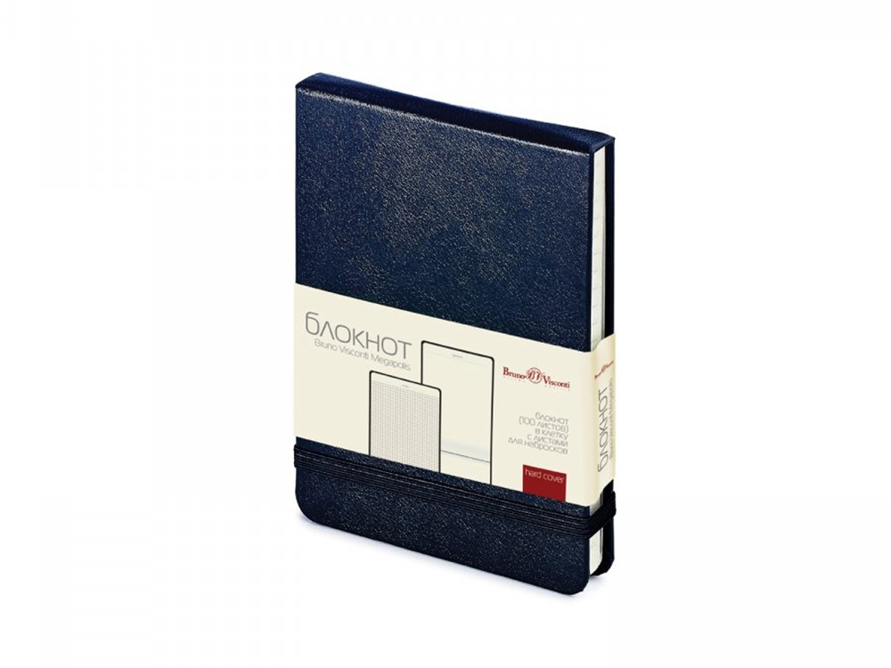 Блокнот А6 Megapolis Reporter с логотипом Bruno Visconti | Print Logo