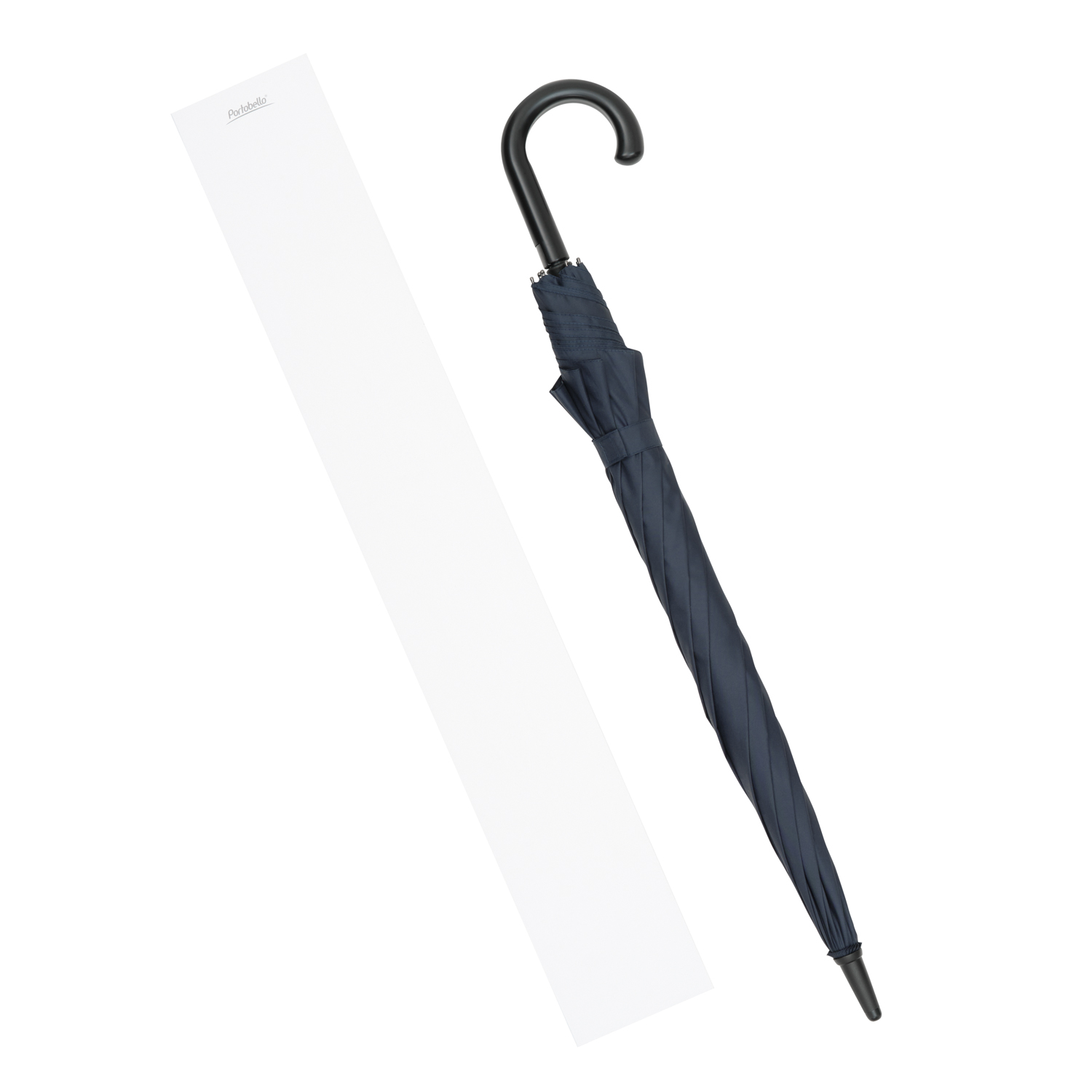 Зонт-трость Дюна (Dune), черный фото на сайте Print Logo.