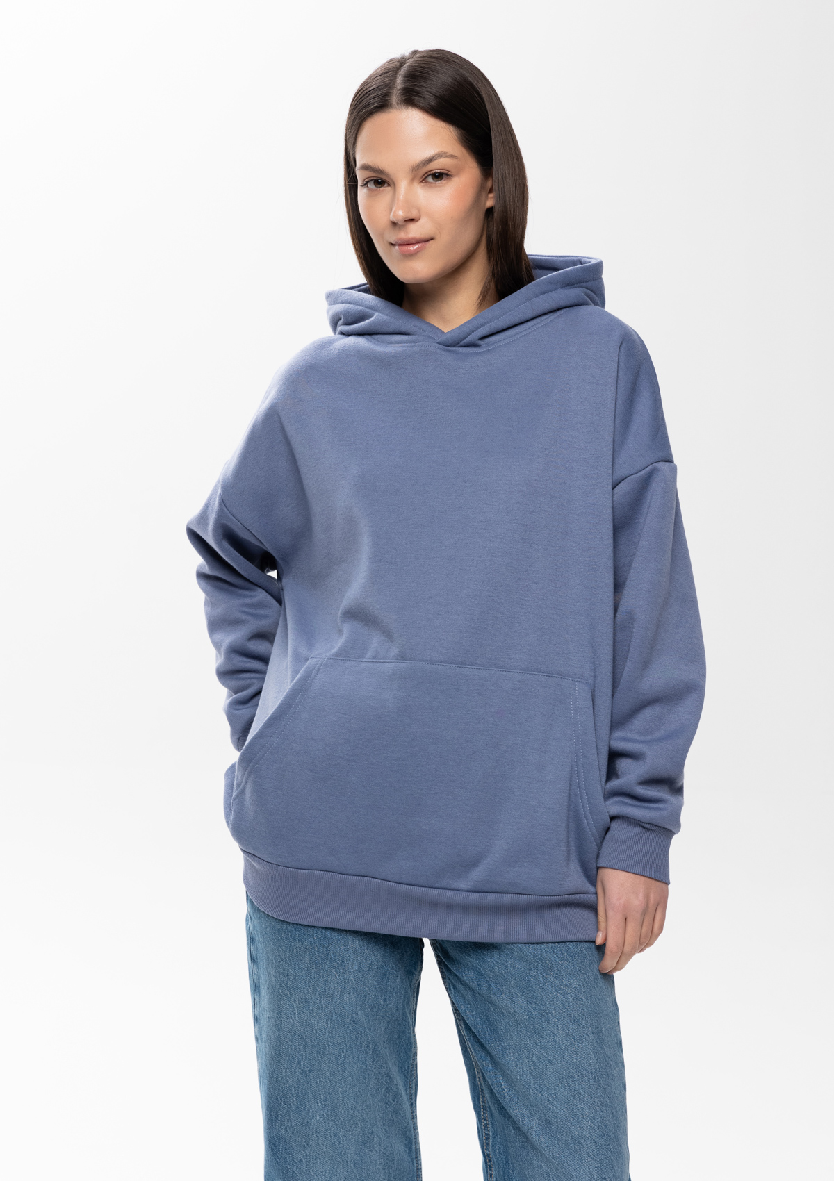 Худи унисекс STAN оверсайз интерсофт 320, 69, Серо-фиолетовый,  (74)  (56/XXXL)