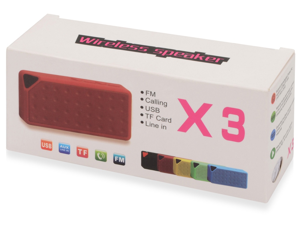 Портативная колонка Bermuda с функцией Bluetooth, черный