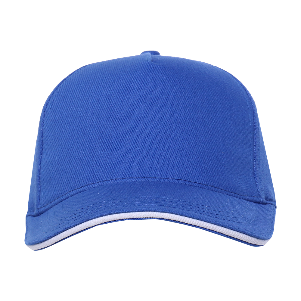 Бейсболка с кантом STAN 5 клиньев хлопок 330, 04, Синий,  (16/1)  (56-58)