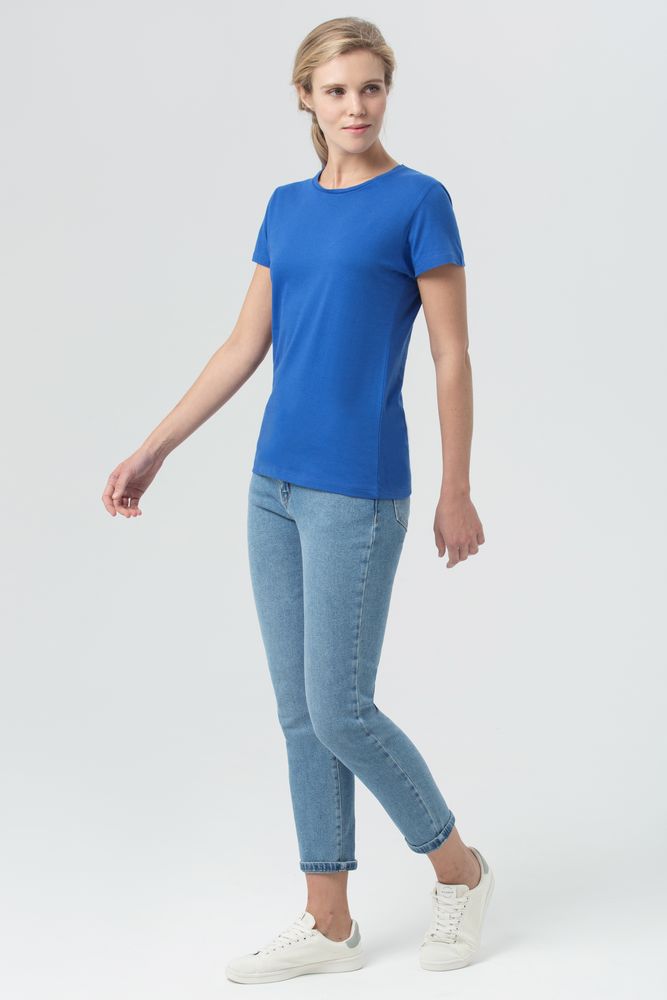 Футболка женская Miss 150 ярко-синяя (royal), размер L