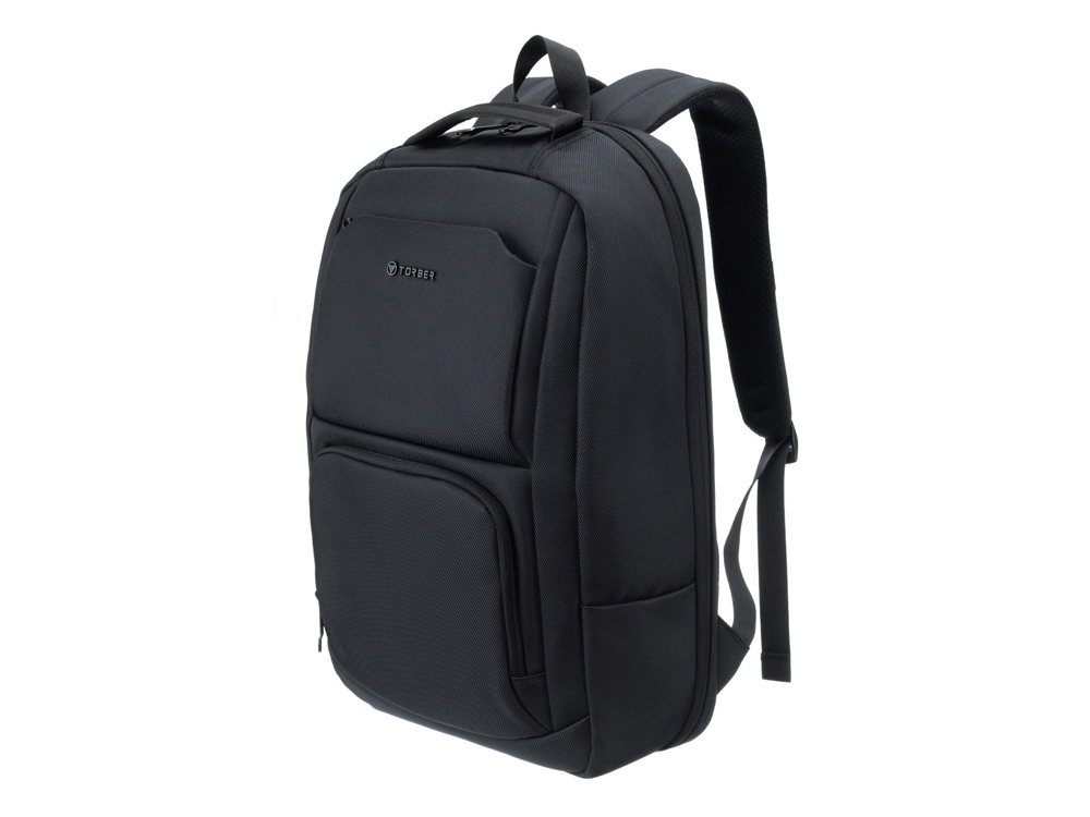 Рюкзак TORBER ВОЯЖ с отделением для ноутбука 18,5'', черный, полиэстер 900D, 33х15х48 см, 20 л