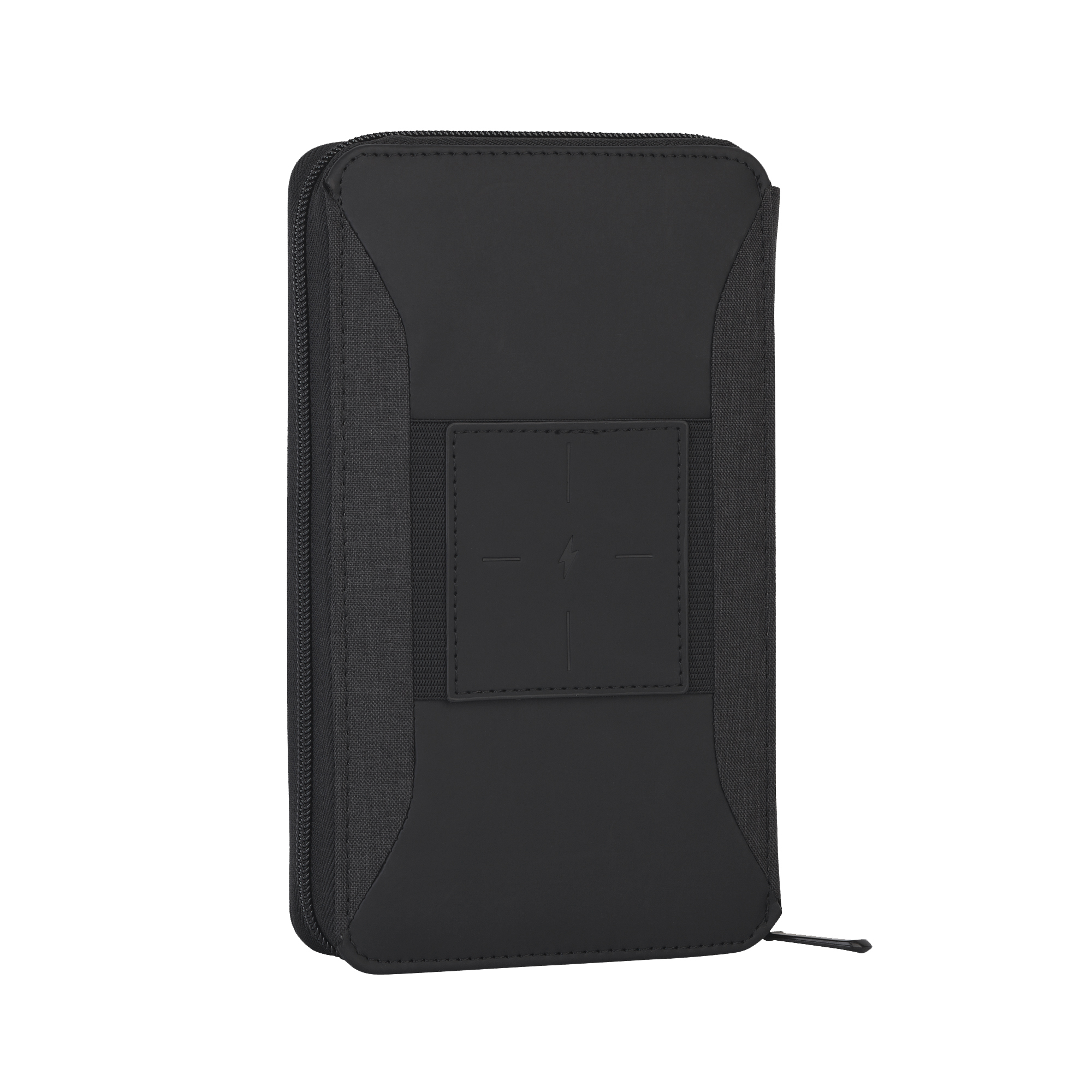 Дорожный органайзер с беспроводным зарядным устройством 4000 mAh, черный