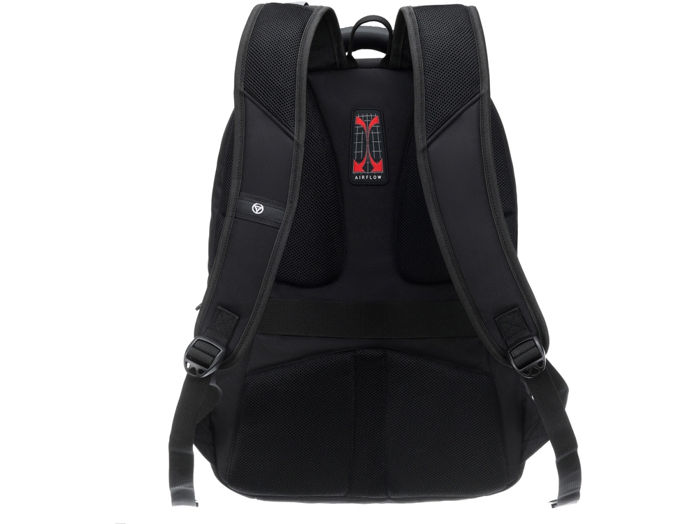 Рюкзак TORBER XPLOR с отделением для ноутбука 15, чёрный, полиэстер 900D, 34x22x46 см, 34л