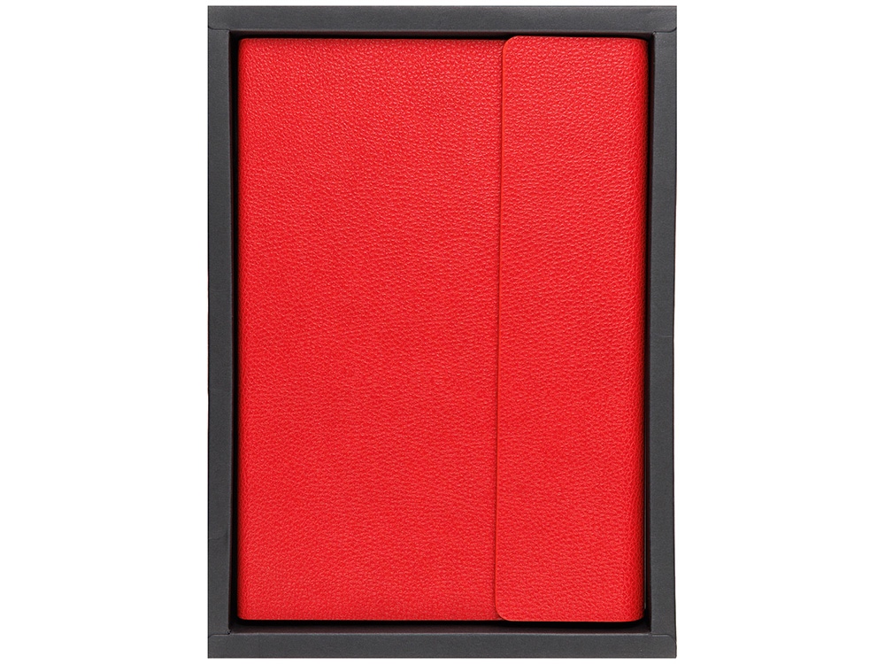 Ежедневник недатированный с магнитным клапаном А5 Venezia, красный