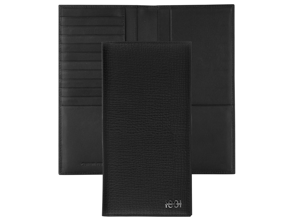 Дорожный кошелек Irving Black с логотипом Cerruti 1881 | Print Logo