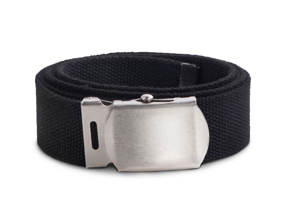 Ремень Canvas текстильный с металлической пряжкой с логотипом  | Print Logo