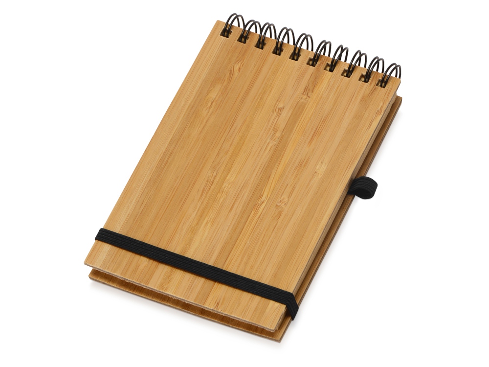 Блокнот Kawasaki S с обложкой из бамбука с логотипом  | Print Logo