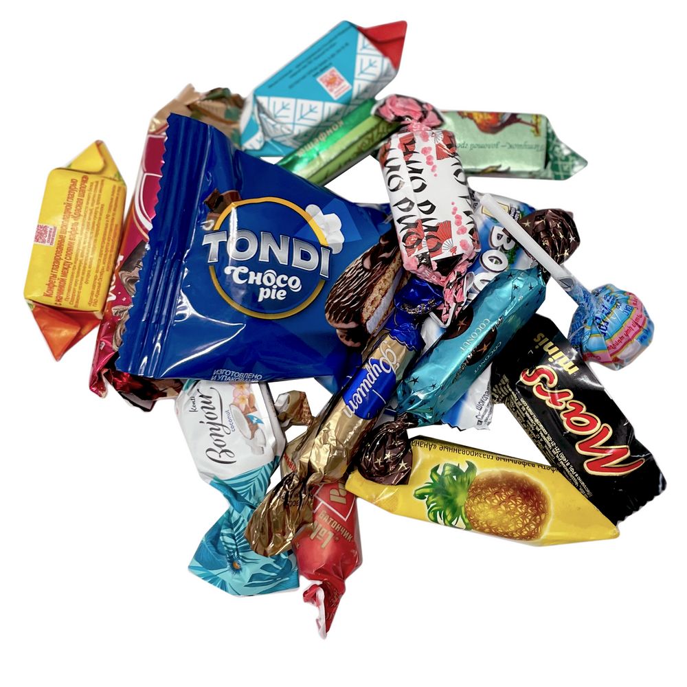 Набор сладостей Candyland Mini — пример нанесения логотипа (сделано в России) | Print Logo