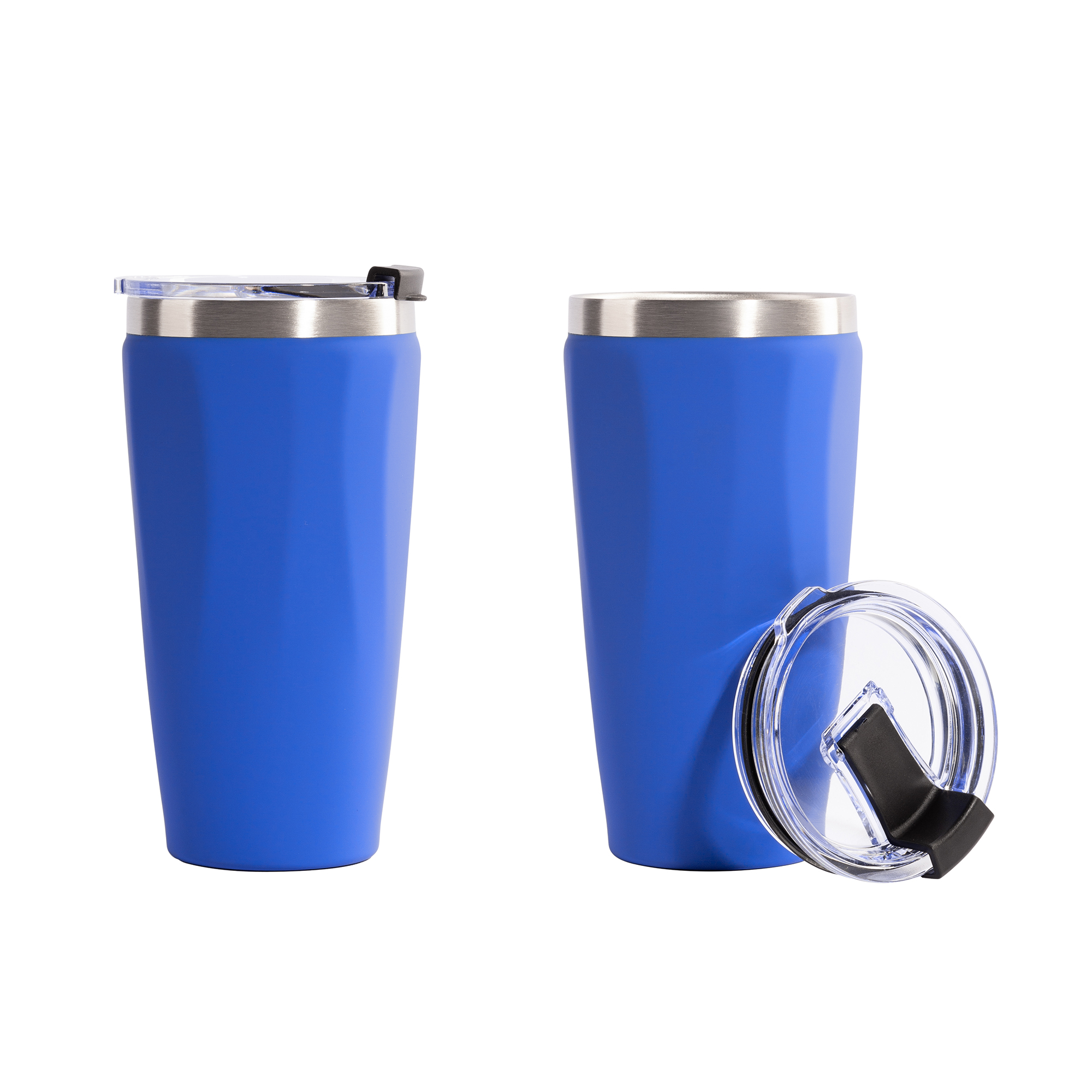 Термостакан "Calypso" 500 мл, покрытие soft touch, черный # — пример нанесения логотипа (Chili) | Print Logo