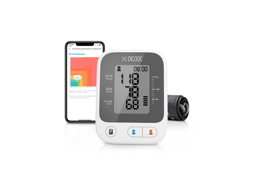 Умный монитор артериального давления X1 Pro с логотипом Picooc | Print Logo
