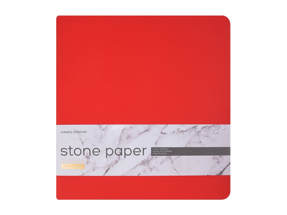 Еженедельник А5+ Carrara, красный