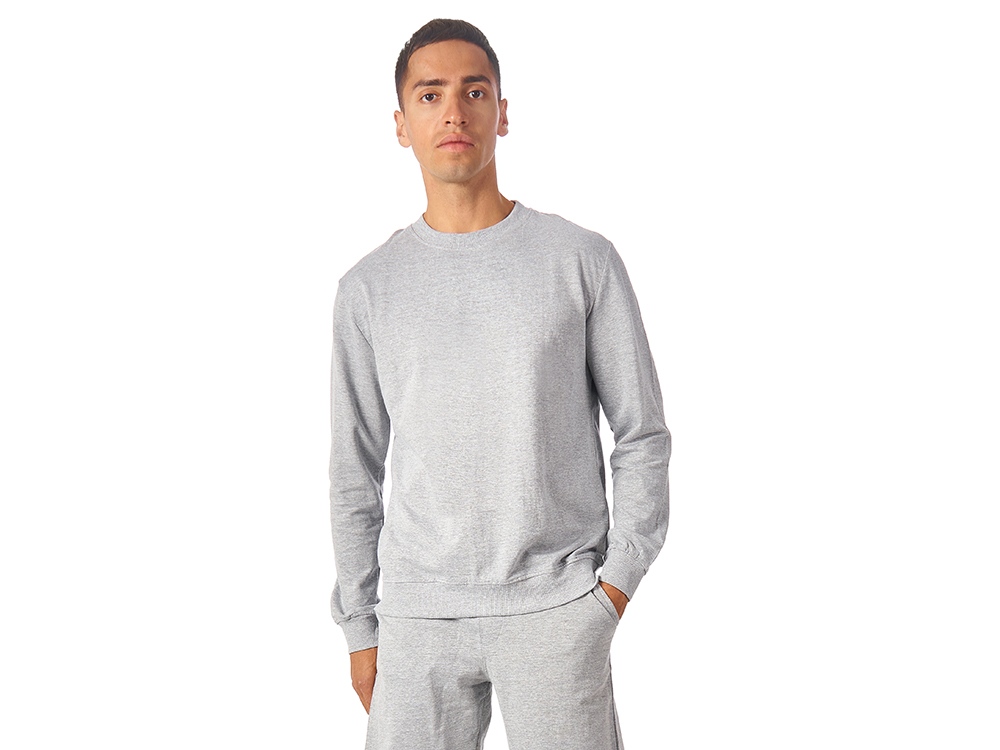 Свитшот Warsaw 220гр, унисекс, серый меланж