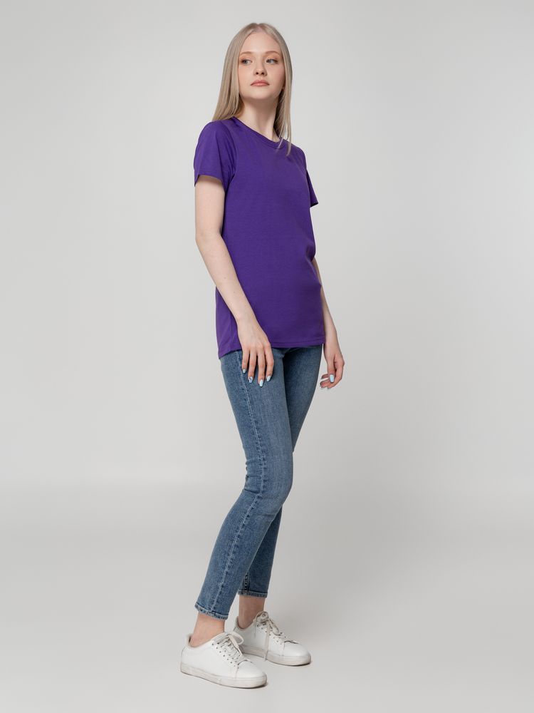 Футболка женская T-bolka Lady фиолетовая, размер XL