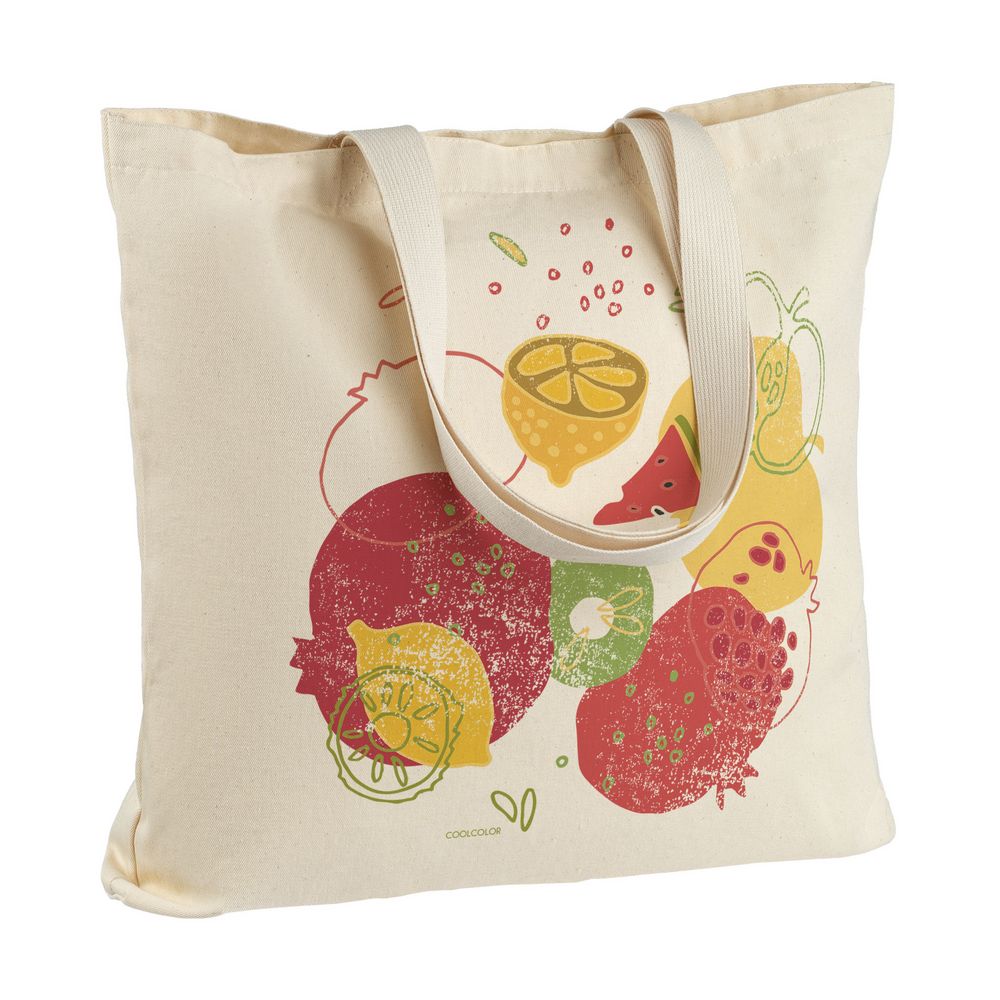 Холщовая сумка «Фрукты» с логотипом CoolColor | Print Logo