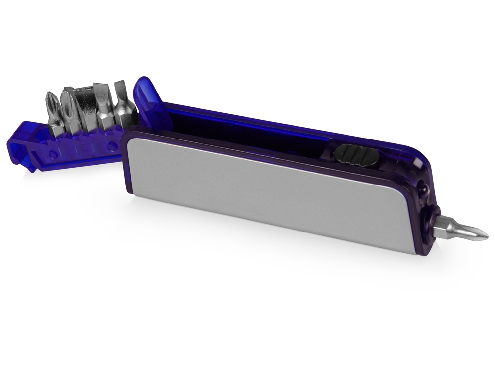 Набор отверток Лион, серебристый/синий