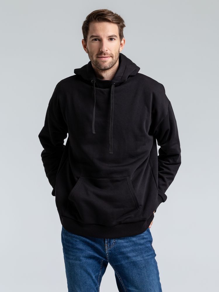 Худи оверсайз «Чистая соль», черное, размер M/L (48-50)