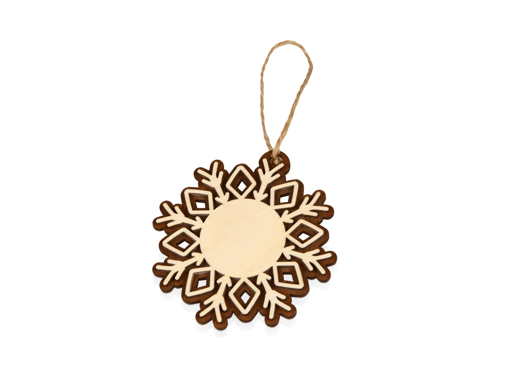 Подвеска Снежинка с логотипом  | Print Logo