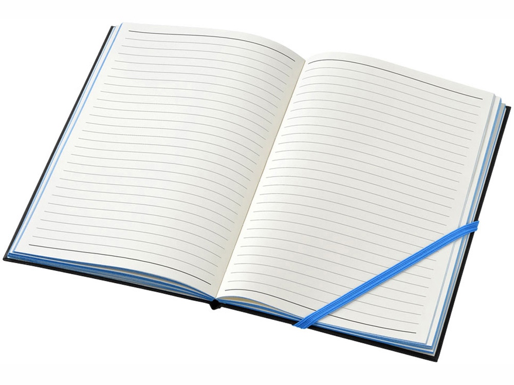 Блокнот А5 Travers, черный/голубой