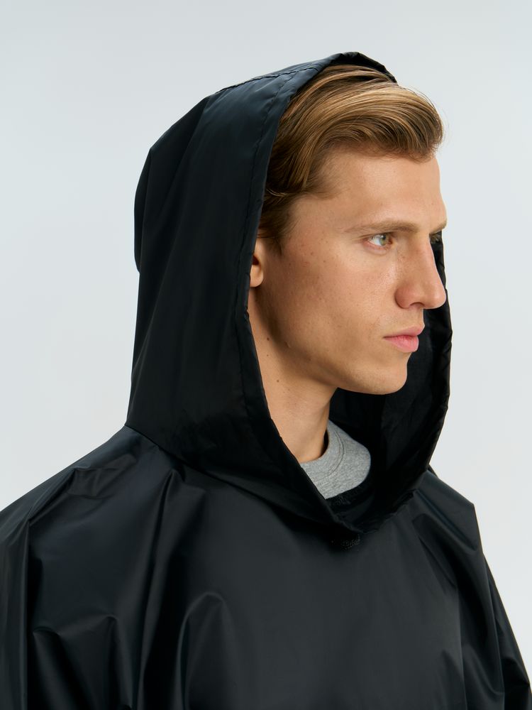 Дождевик-анорак Alatau, укороченный, синий фото на сайте Print Logо.