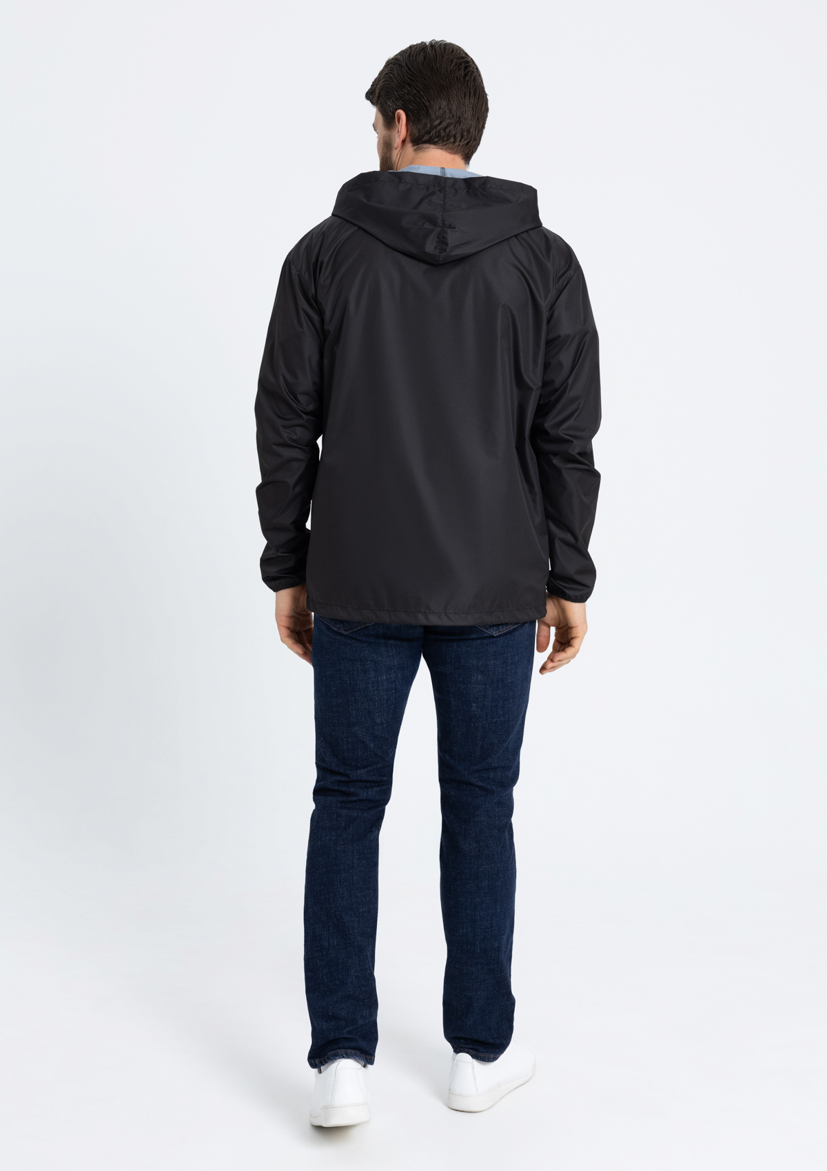 Ветровка унисекс STAN дюспо 210T, 85, 59, Чёрный,  (20)  (44/XS)